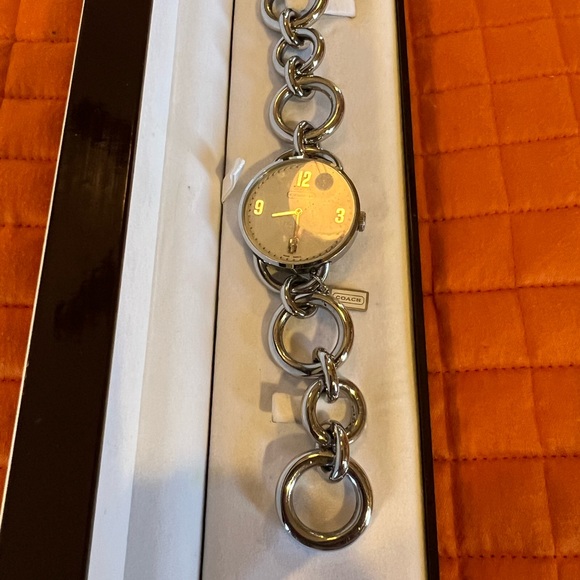 Women’s Silver Link Coach Watch - Picture 4 of 6